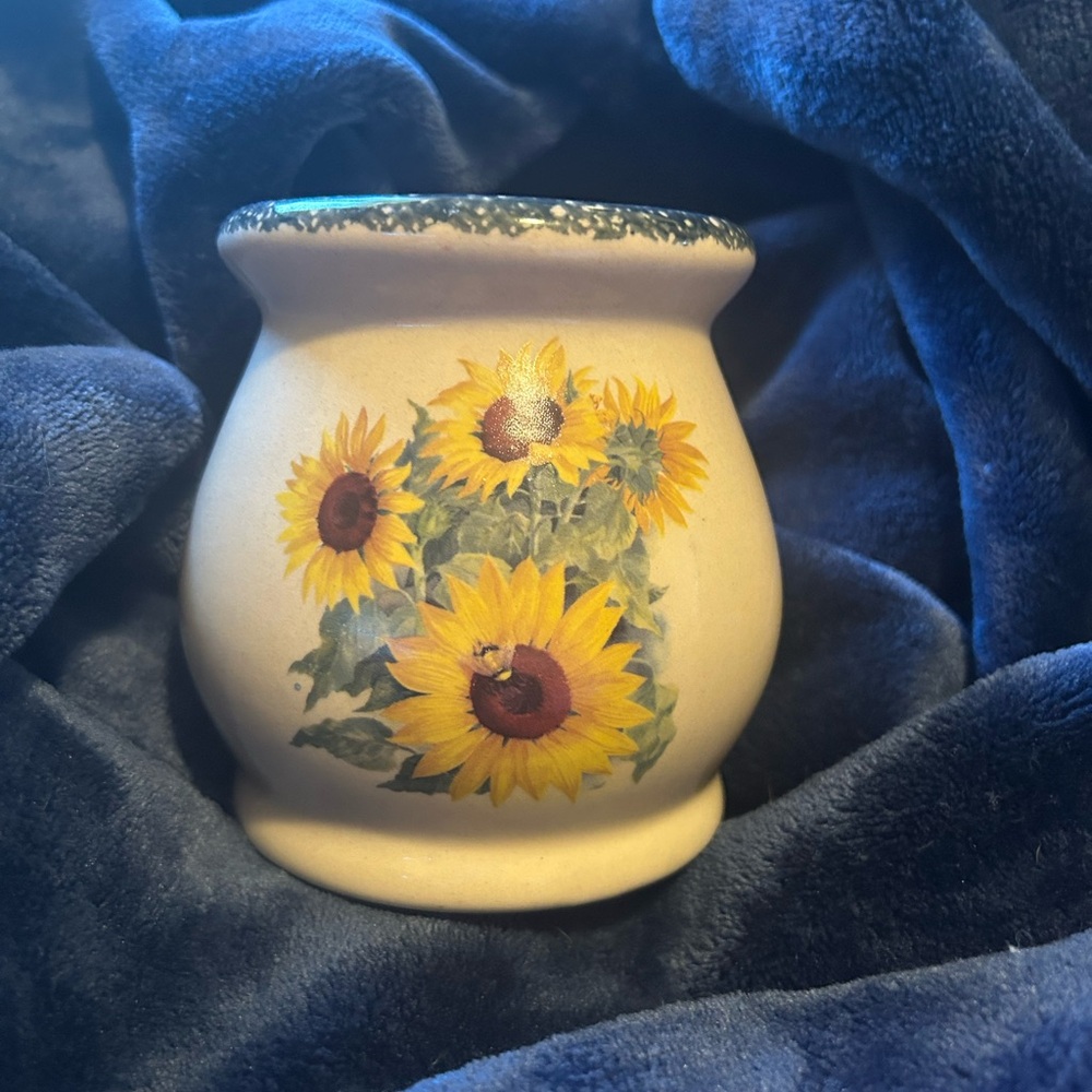 Sunflower Ceramic Vase Candle Melt Holder